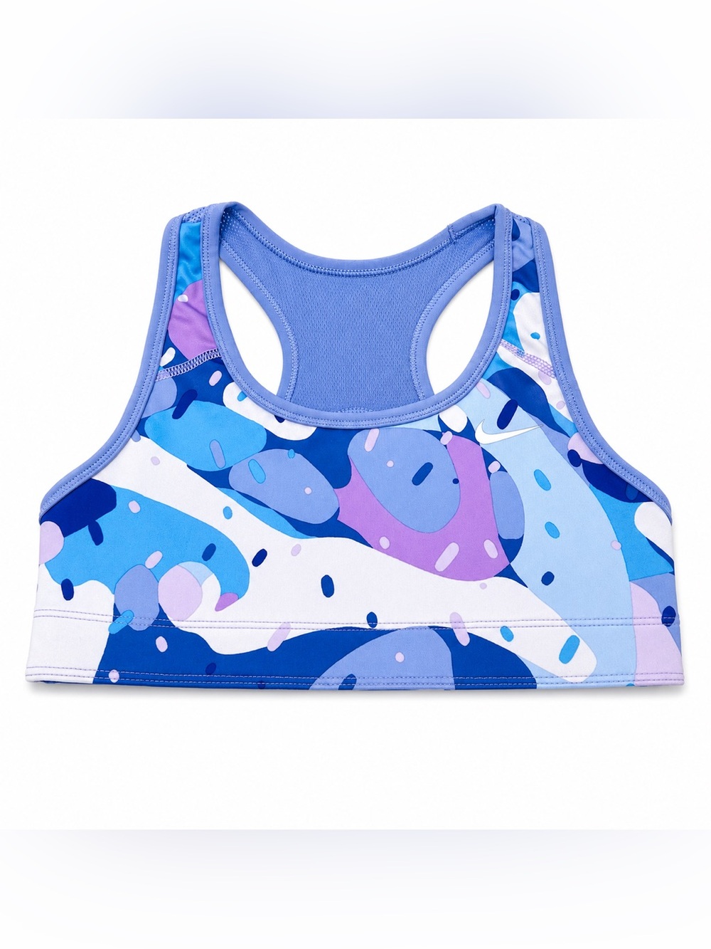 Nike Reversible Dri-FIT Sports Bra Blue Abstract Print Women’s size S small